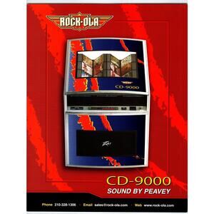 Rock Ola CD-9000 Phonograph Jukebox Music Flyer 2005 Original Double SIded Art